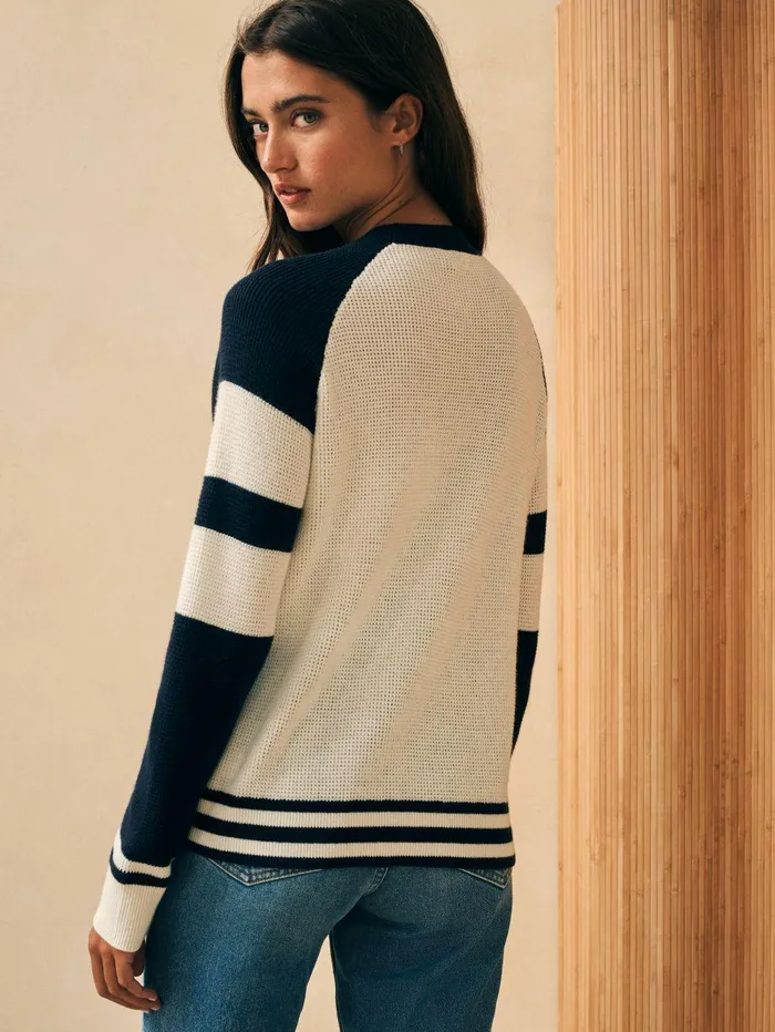 Throwback Crew 8211 Wrigley Wrigley Women Faherty Sweaters