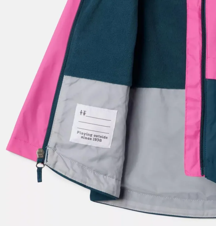 Toddler RainZilla Jacket Pink Ice Night Wave Kids Columbia Sportswear Jackets Toddler RainZilla Jacket Pink Ice Night Wave Kids Columbia Sportswear Jackets