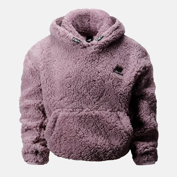 Tops Kids Newbalance NB Athletics Hoodie Violet Shadow