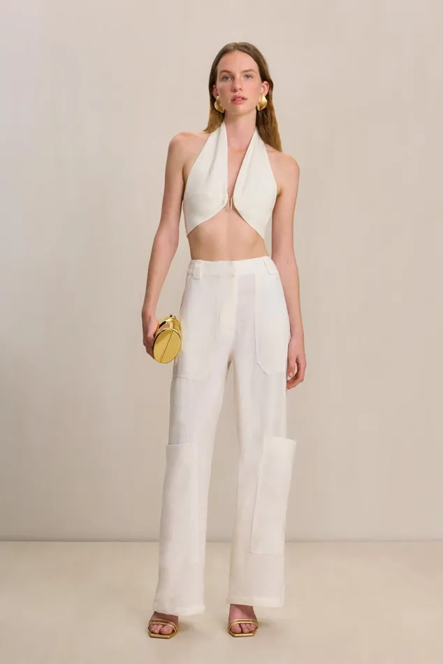 Tops Women Cult Gaia DIEM TOP 8211 OFF WHITE LINEN Tops Women Cult Gaia DIEM TOP 8211 OFF WHITE LINEN