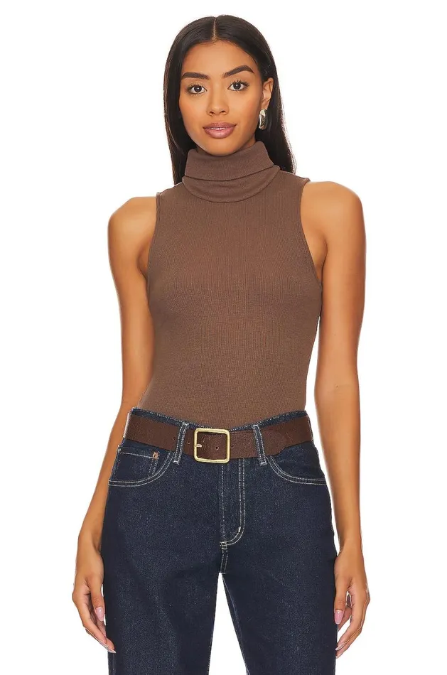 Tops Women Lovers and Friends Blythe Bodysuit Dark Mocha