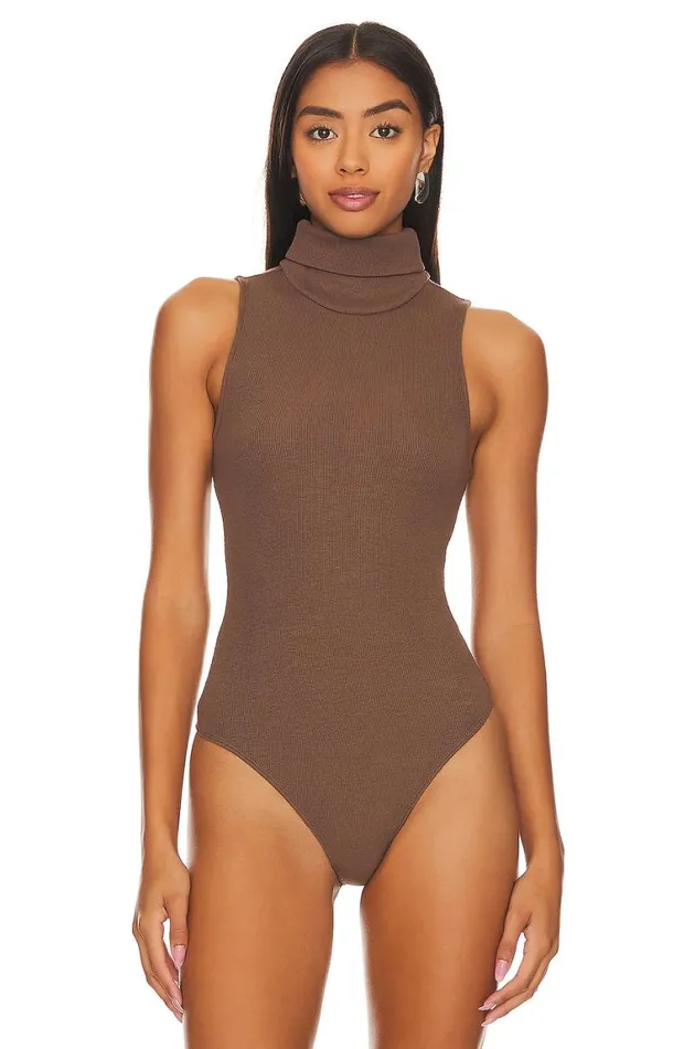 Tops Women Lovers and Friends Blythe Bodysuit Dark Mocha