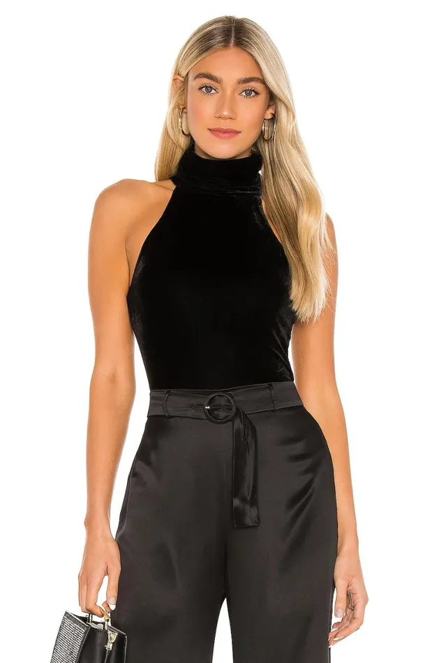 Tops Women Lovers and Friends Ellen Bodysuit Black