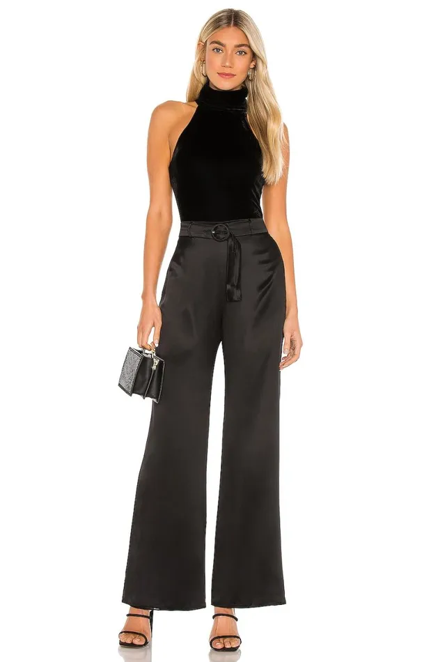 Tops Women Lovers and Friends Ellen Bodysuit Black