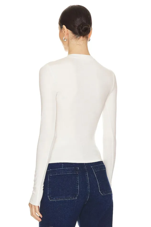 Tops Women Lovers and Friends Hailey Long Sleeve Tee White