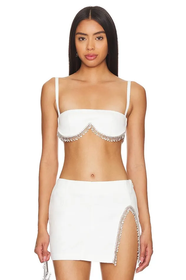 Tops Women Lovers and Friends Peyton Bra Top White