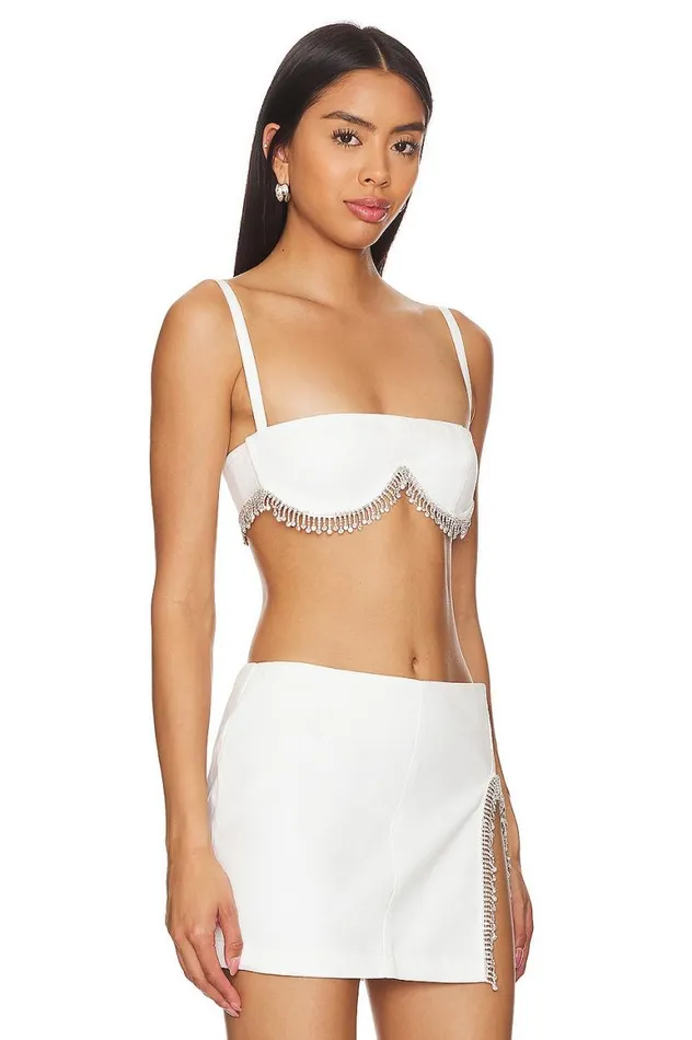 Tops Women Lovers and Friends Peyton Bra Top White