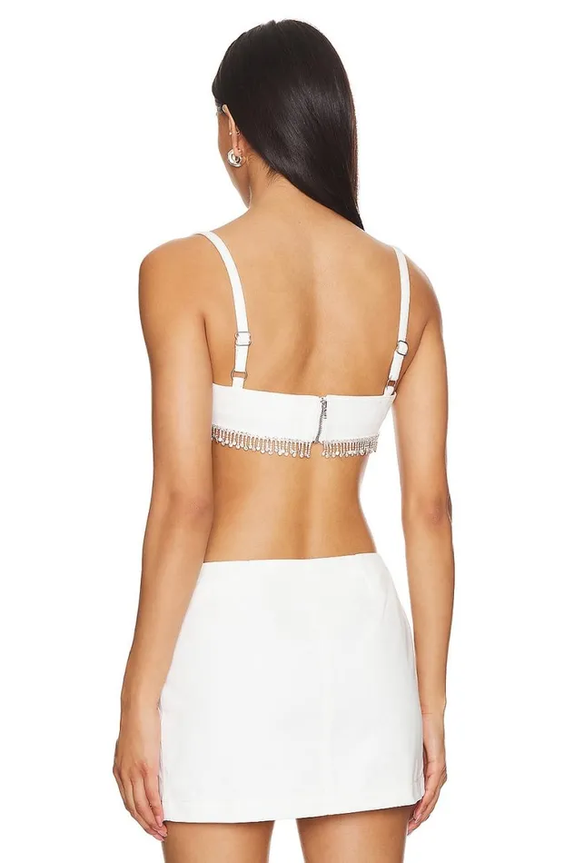 Tops Women Lovers and Friends Peyton Bra Top White