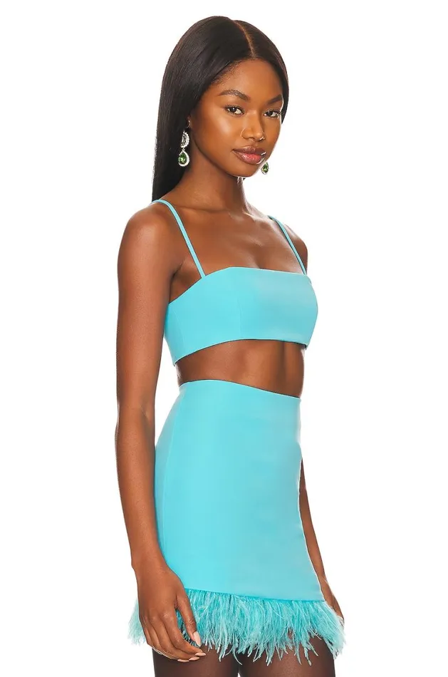 Tops Women Lovers and Friends Westlake Bralette Top Turquoise Blue