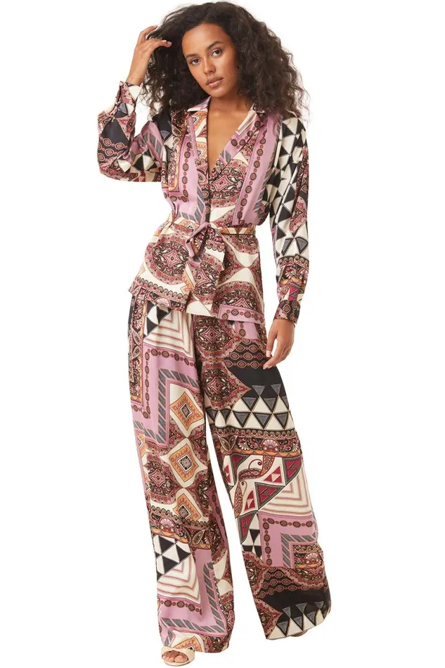 Tops Women MISA Los Angeles FARAH JACKET Leonardo Patchwork