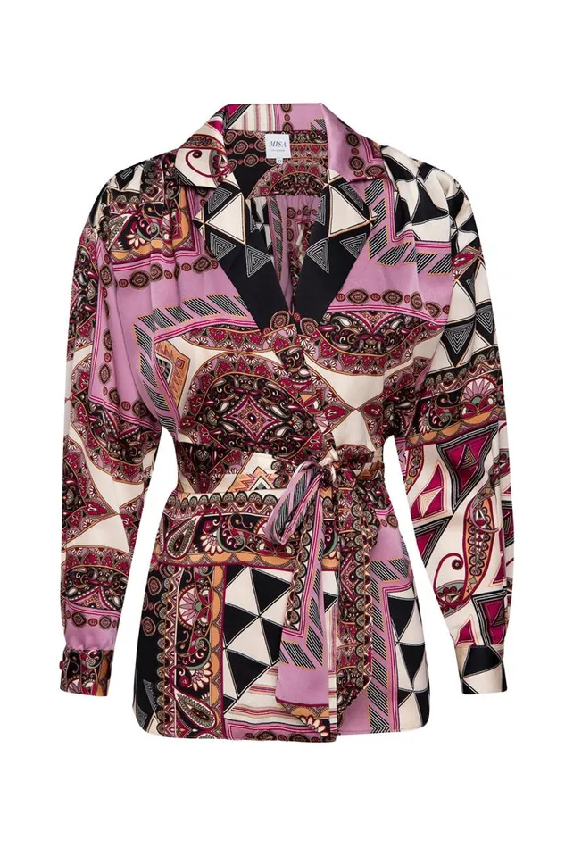 Tops Women MISA Los Angeles FARAH JACKET Leonardo Patchwork