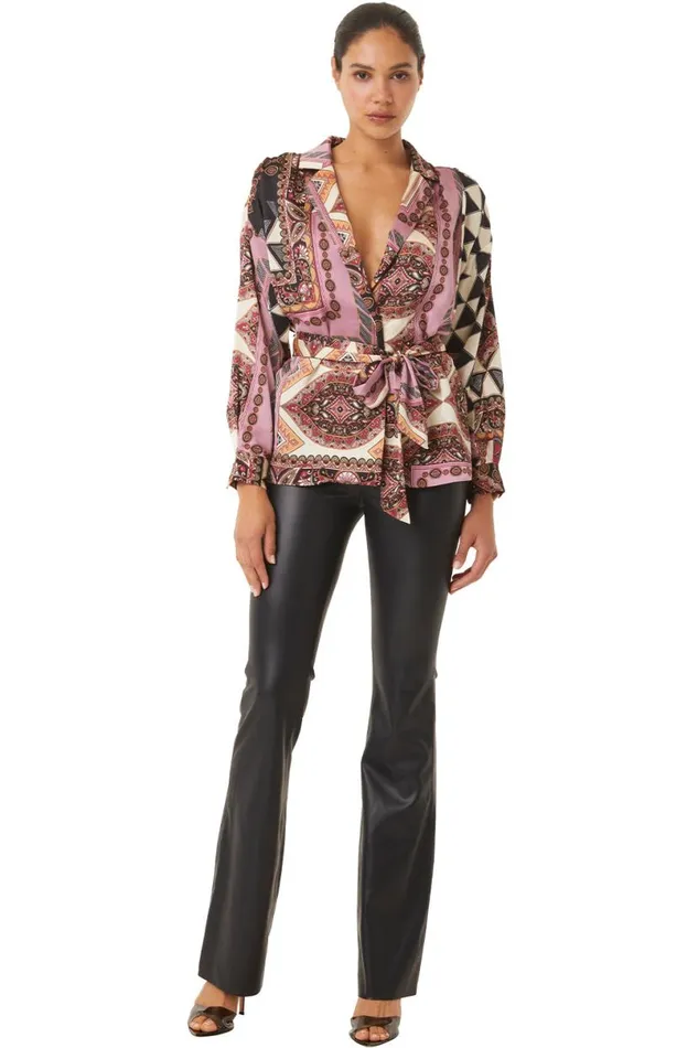 Tops Women MISA Los Angeles FARAH JACKET Leonardo Patchwork