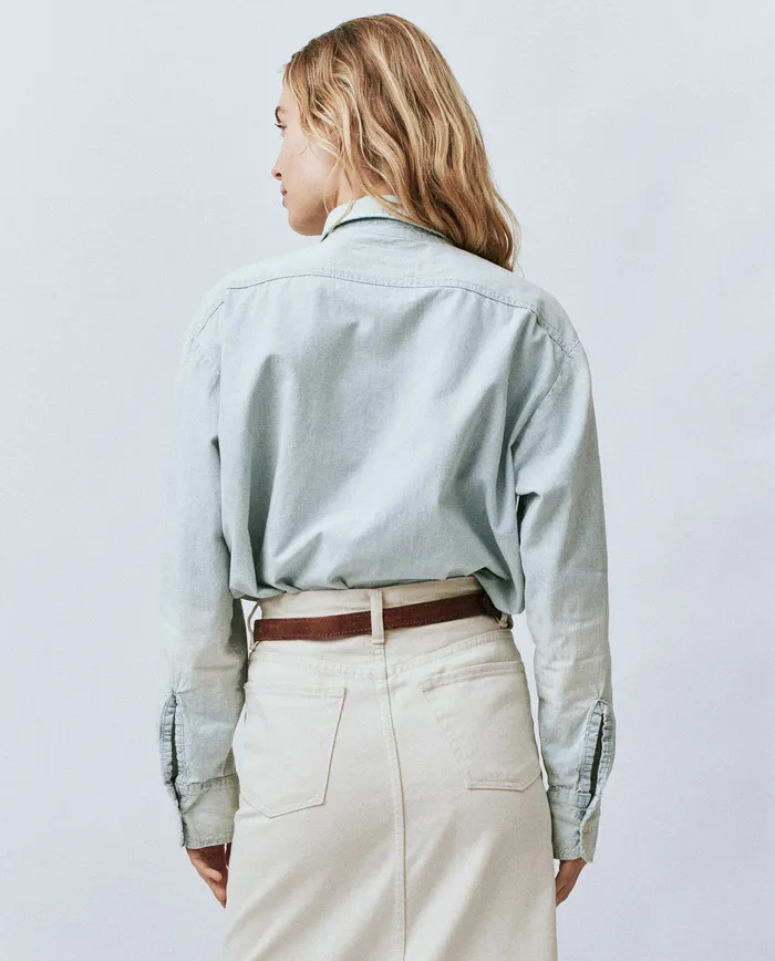 Tops Women The Road Shirt Riverbed Wash The Great Tops Women The Road Shirt Riverbed Wash The Great