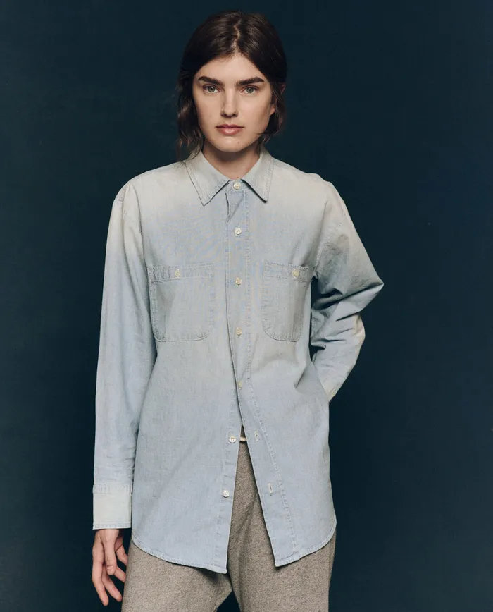 Tops Women The Road Shirt Riverbed Wash The Great Tops Women The Road Shirt Riverbed Wash The Great