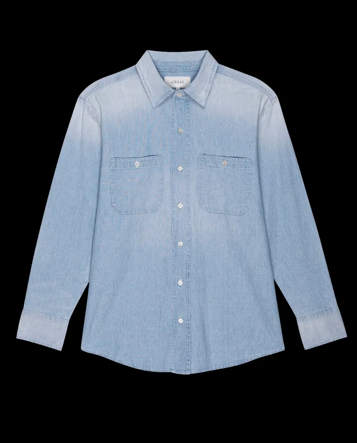 Tops Women The Road Shirt Riverbed Wash The Great Tops Women The Road Shirt Riverbed Wash The Great