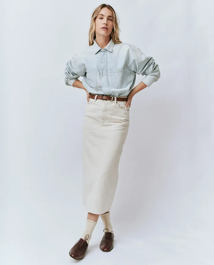 Tops Women The Road Shirt Riverbed Wash The Great Tops Women The Road Shirt Riverbed Wash The Great