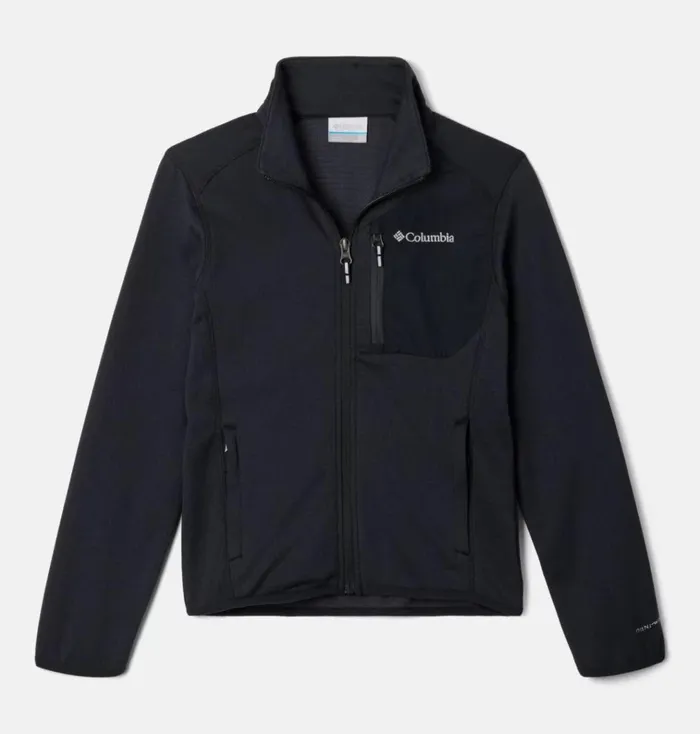 Triple Canyon Full Zip Jacket Black Kids Columbia Sportswear Fleece