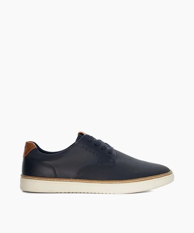 Trustees Navy Laceup Trainers Dune London Blue Men Dune London Casual Shoes