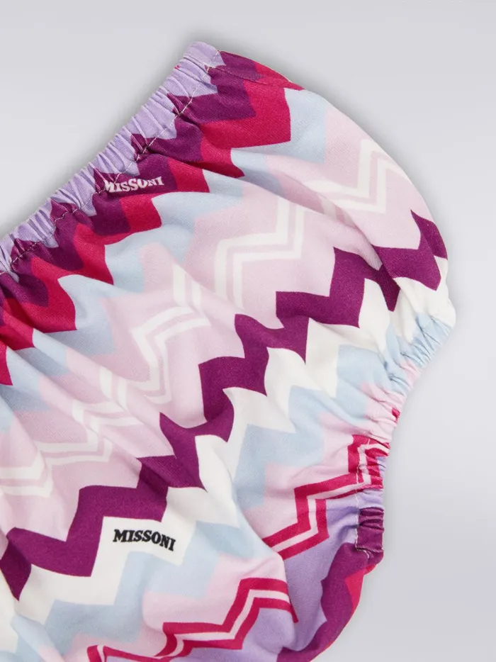 TwoPiece Set With Dress And Culotte Trousers In Zigzag Cotton Multicoloured Kids Missoni Baby 024 Months TwoPiece Set With Dress And Culotte Trousers In Zigzag Cotton Multicoloured Kids Missoni Baby 024 Months
