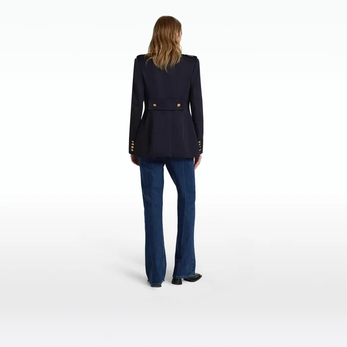 Ursa Midnight Navy Jacket Women Safiyaa Jackets and Coats