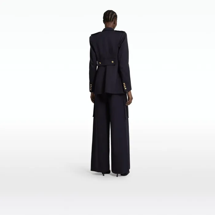 Ursa Midnight Navy Jacket Women Safiyaa Jackets and Coats