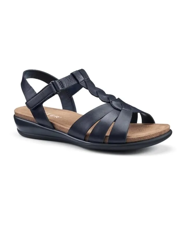 Valencia Sandals Navy Women Hotter Flat Sandals