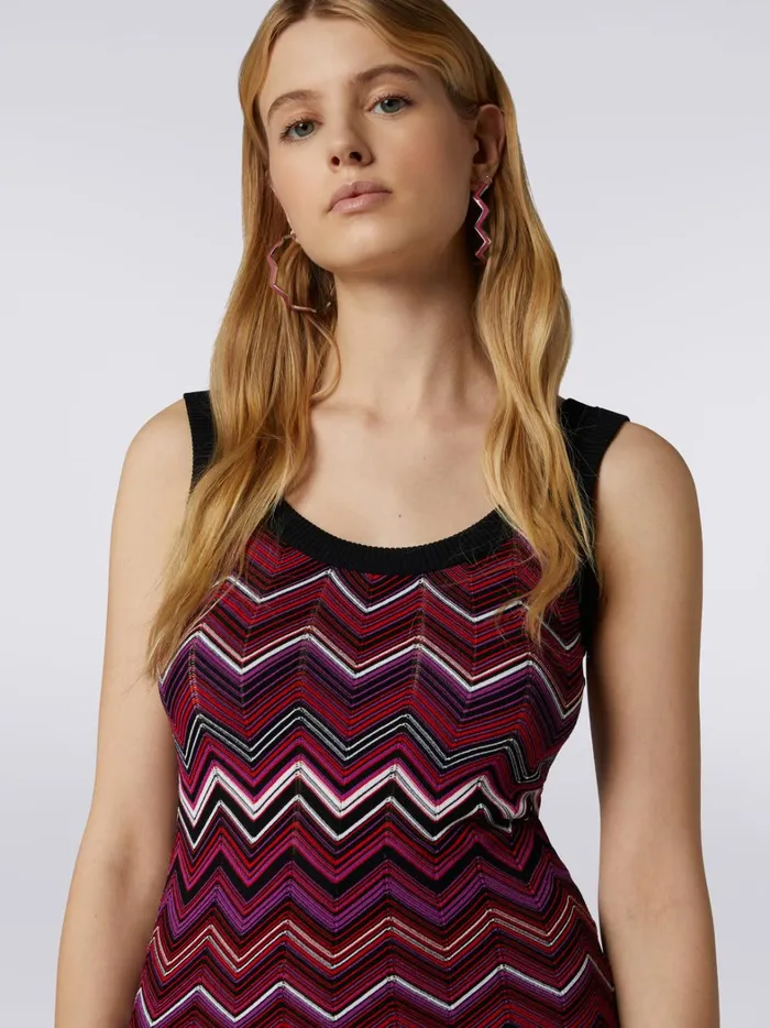 Viscose Blend Chevron Tank Top Multicoloured Women Missoni Tshirts And Tops Viscose Blend Chevron Tank Top Multicoloured Women Missoni Tshirts And Tops