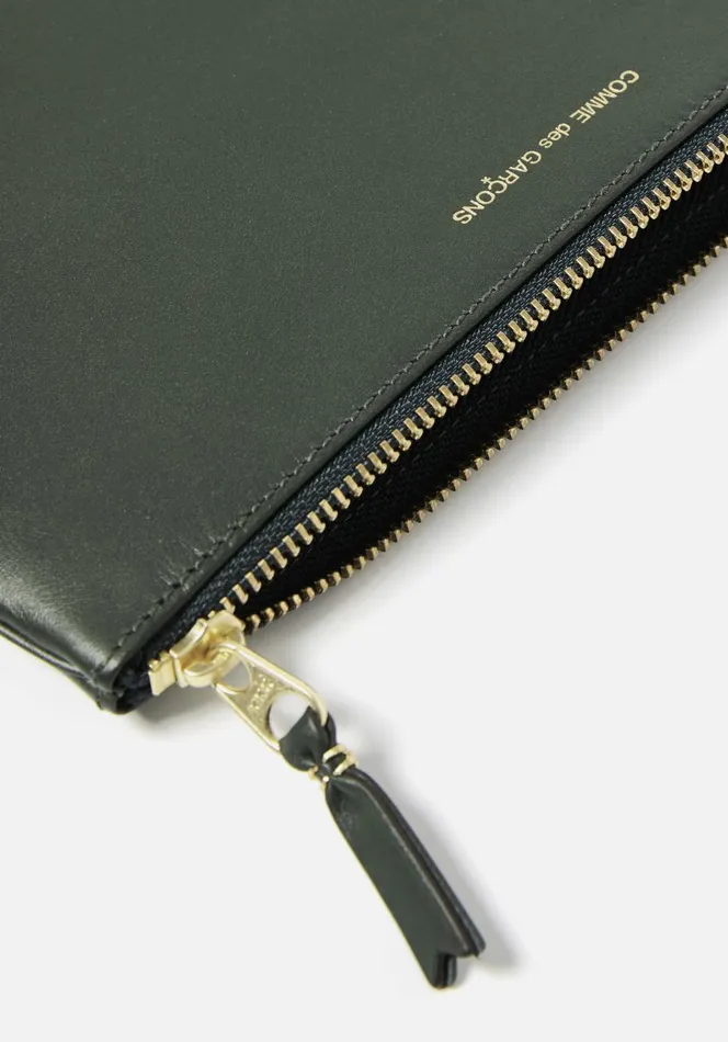 Wallets Men MKI MIYUKI ZOKU Comme Des Garcons Classic Colour Wallet Zip Pouch Bottle Green