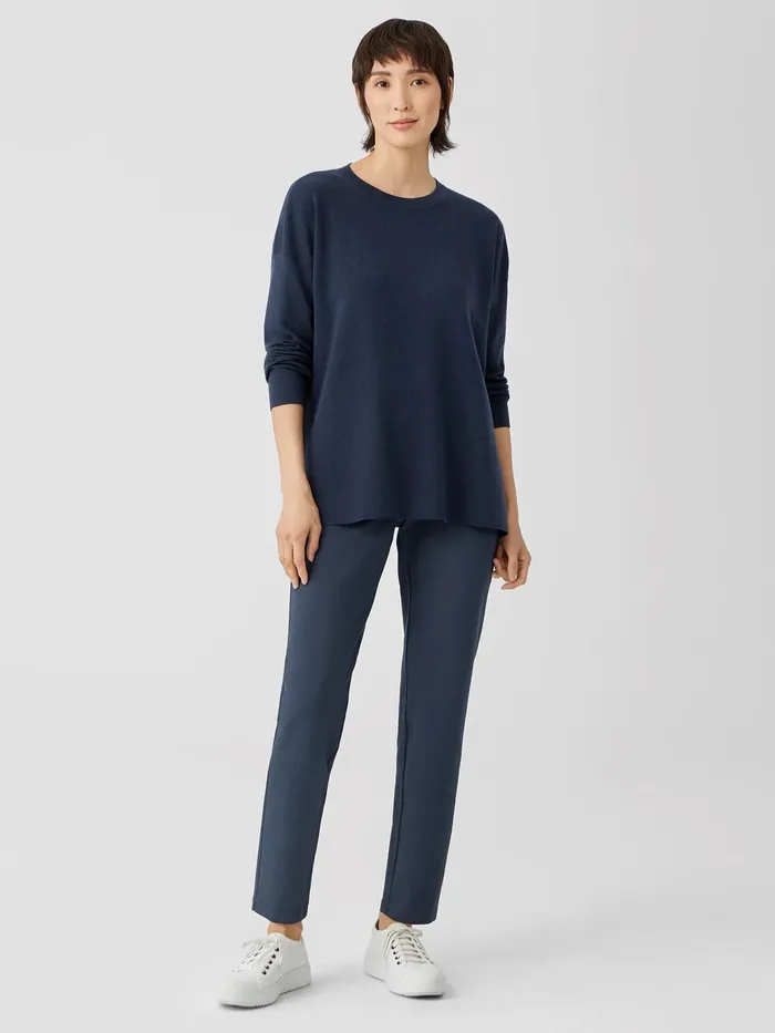 Washable Stretch Crepe Pant Ocean Women Eileen Fisher Pants Shorts and Jumpsuits