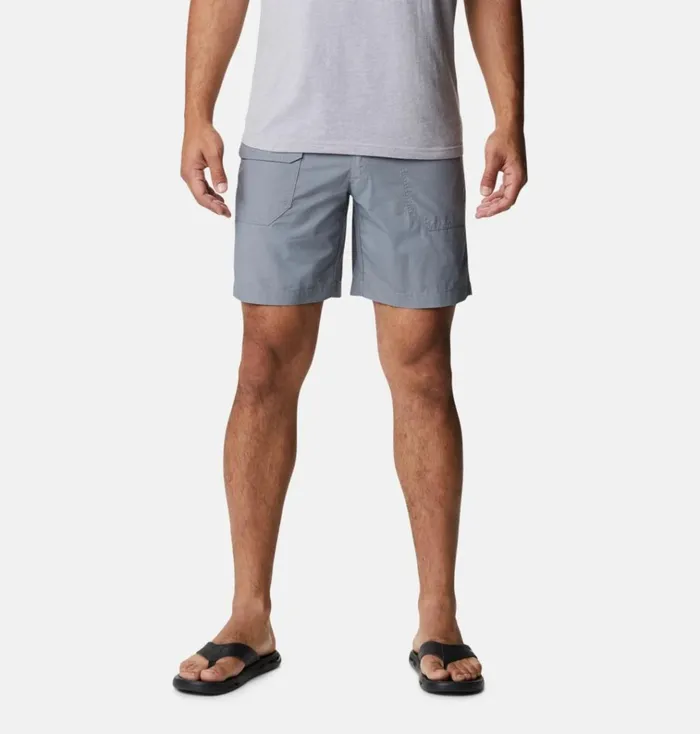 Washed Out Cargo Shorts Grey Ash Mens Columbia Sportswear Shorts