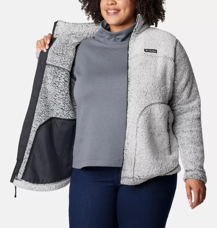 West Bend Full Zip Fleece Jacket 8211 Plus Size Black Frosted Womens Columbia Sportswear Jackets and Vests West Bend Full Zip Fleece Jacket 8211 Plus Size Black Frosted Womens Columbia Sportswear Jackets and Vests
