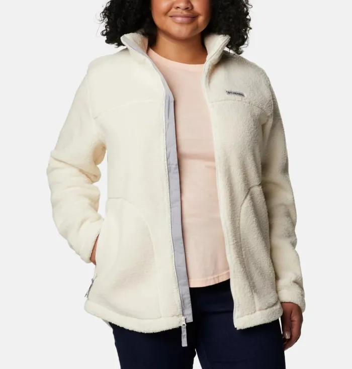 West Bend Full Zip Fleece Jacket 8211 Plus Size Chalk Womens Columbia Sportswear Jackets and Vests West Bend Full Zip Fleece Jacket 8211 Plus Size Chalk Womens Columbia Sportswear Jackets and Vests