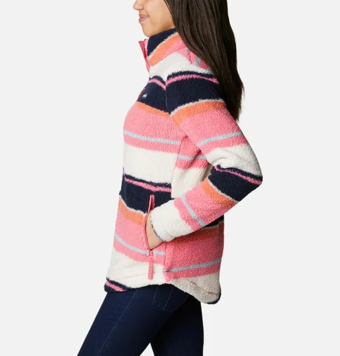West Bend Full Zip Fleece Jacket Camellia Rose Serendipity Stripe Womens Columbia Sportswear Jackets and Vests West Bend Full Zip Fleece Jacket Camellia Rose Serendipity Stripe Womens Columbia Sportswear Jackets and Vests