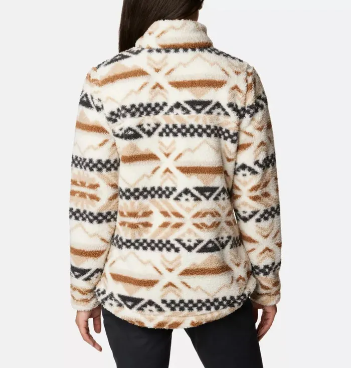 West Bend Full Zip Fleece Jacket Chalk Checkered Peaks Womens Columbia Sportswear Jackets and Vests West Bend Full Zip Fleece Jacket Chalk Checkered Peaks Womens Columbia Sportswear Jackets and Vests