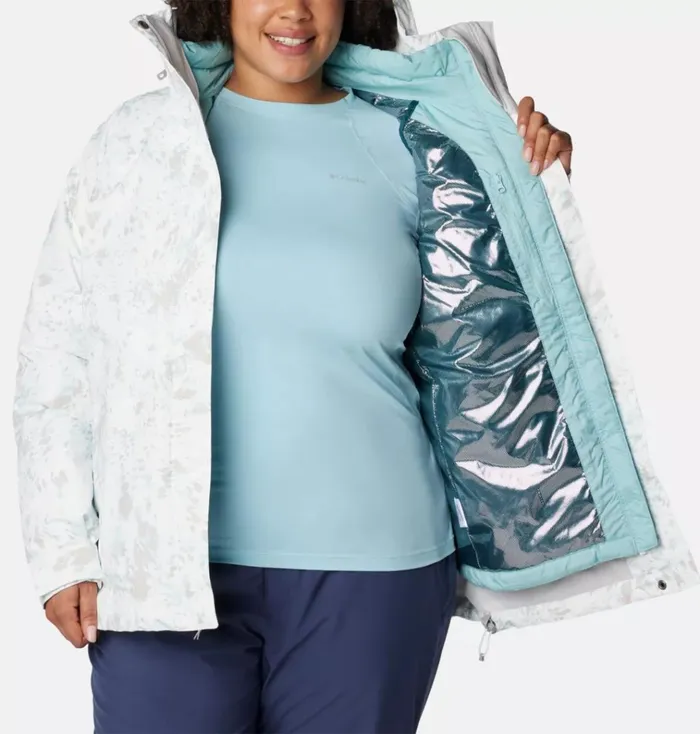 Whirlibird IV Interchange Jacket 8211 Plus Size White Flurries Print Womens Columbia Sportswear 3in1 Interchange Whirlibird IV Interchange Jacket 8211 Plus Size White Flurries Print Womens Columbia Sportswear 3in1 Interchange