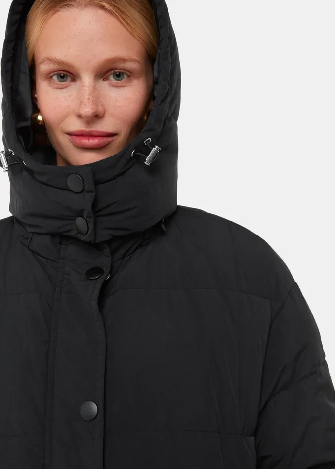 Whistles Coats and Jackets Black Una Puffa Coat 8211 Women