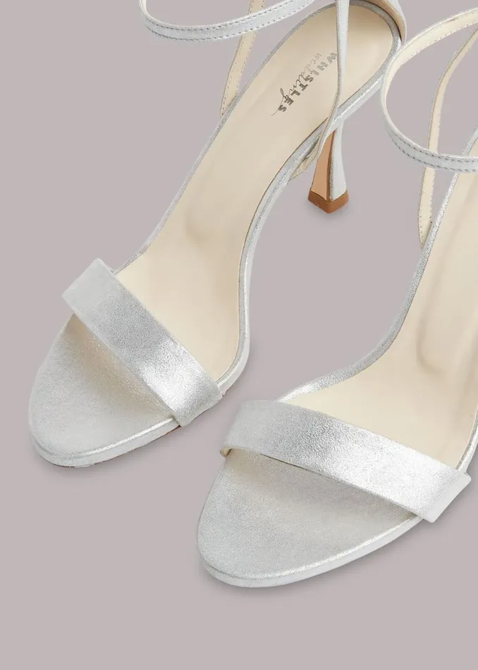 Whistles Heels Silver Allie Wedding Sandal 8211 Women