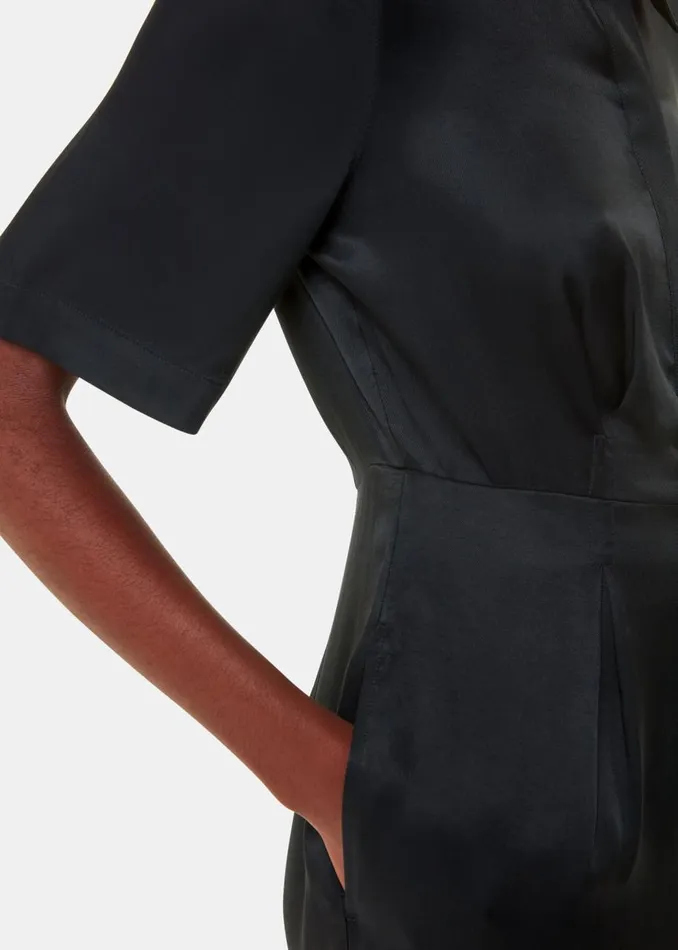 Whistles Jumpsuits Black Edina Jumpsuit 8211 Women