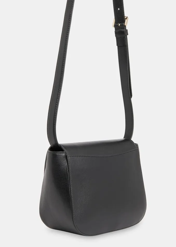 Whistles Leather Black Carlota Turnlock Satchel 8211 Women