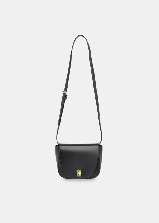 Whistles Leather Black Carlota Turnlock Satchel 8211 Women