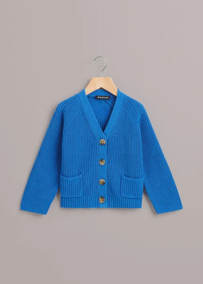 Whistles Mini Me Blue Mini Nora Cardigan 8211 Kids