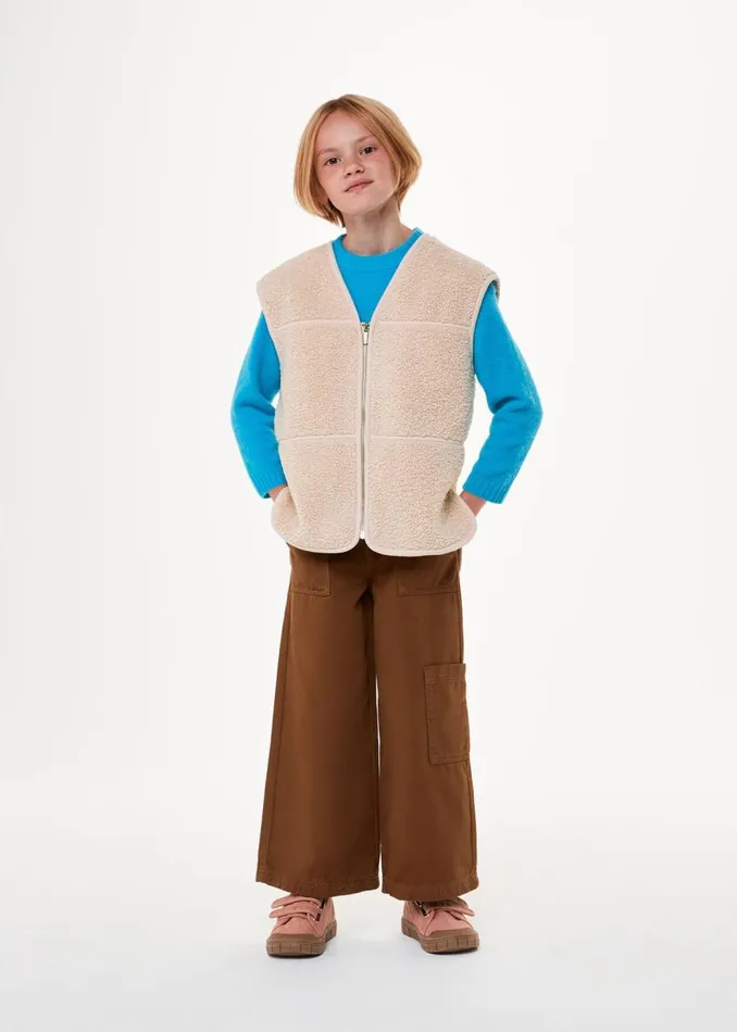 Whistles Mini Me Ivory Billie Fleece Gilet 8211 Kids