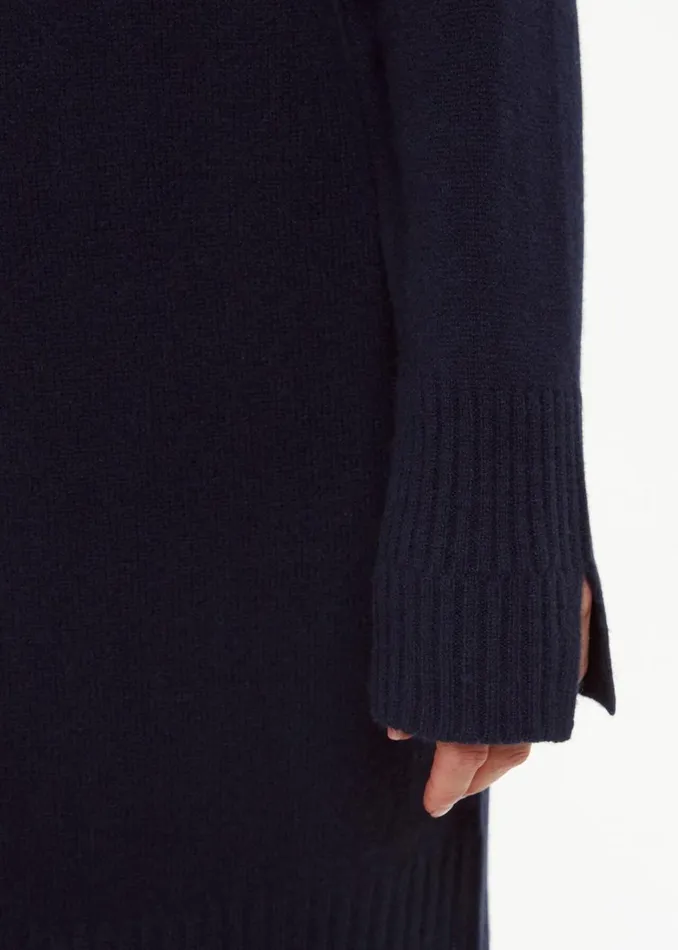 Whistles Petite Dresses and Jumpsuits Navy Petite Amelia Wool Knitted Dress 8211 Women