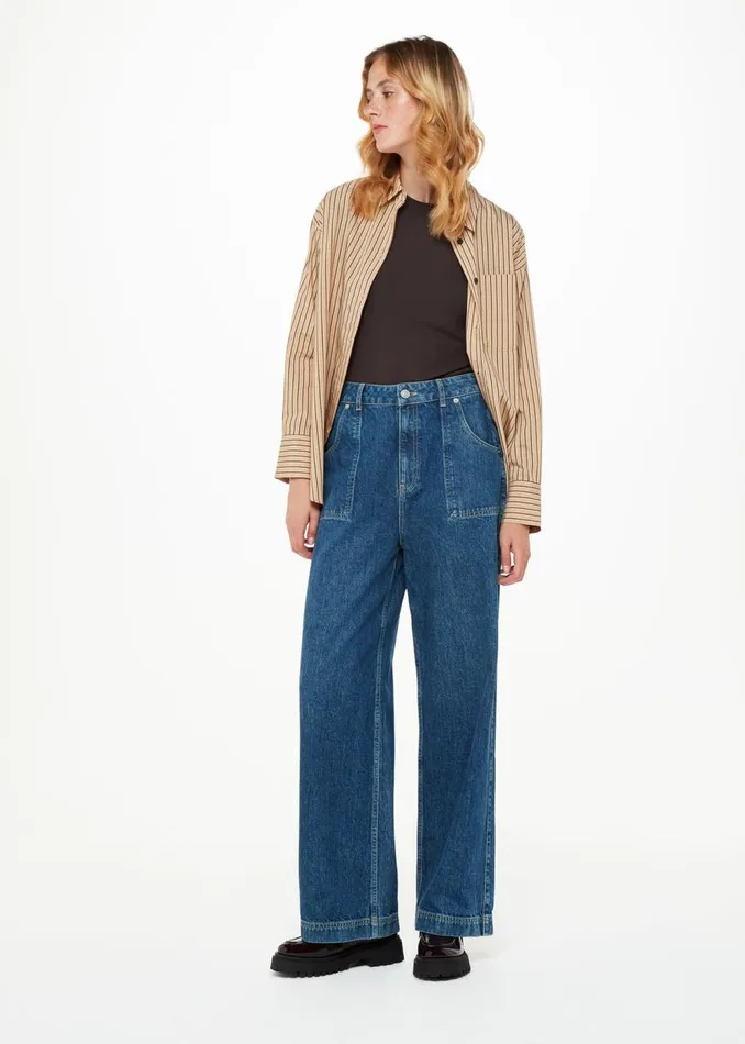 Whistles Tops Brown Essential Ribbed Crew 8211 Women