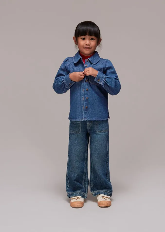 Whistles Tops Denim Hazel Denim Shirt 8211 Kids