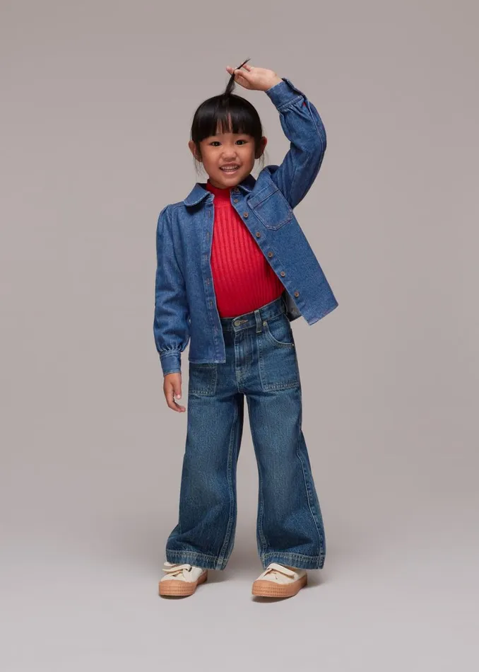 Whistles Tops Denim Hazel Denim Shirt 8211 Kids