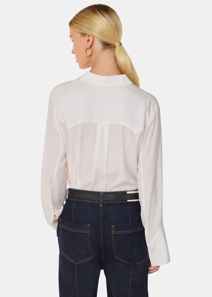 Whistles Tops Ivory Orla Western Detail Shirt 8211 Women