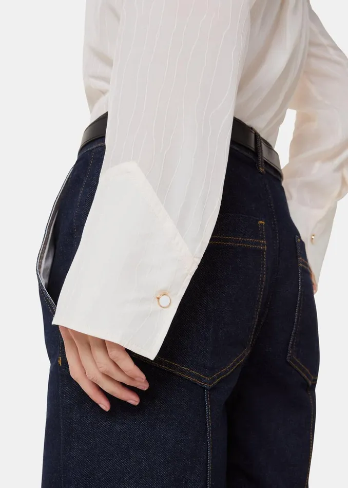 Whistles Tops Ivory Orla Western Detail Shirt 8211 Women