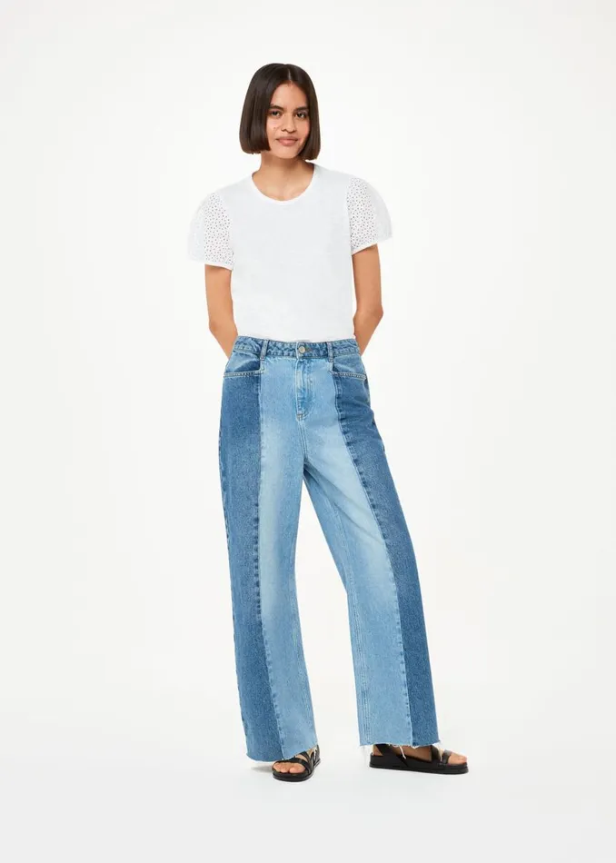 Whistles Tops White Broderie Puff Sleeve TShirt 8211 Women