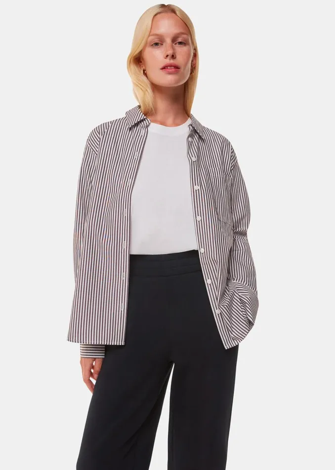 Whistles Trousers Black Ultimate Straight Leg Jogger 8211 Women